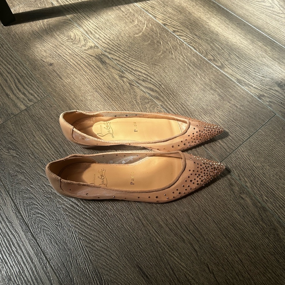 Shining Rhinestone Shoes，Flat